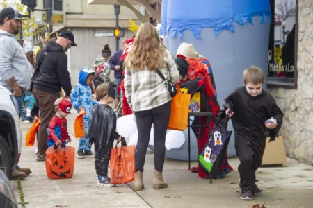 Festival success in damp downtown